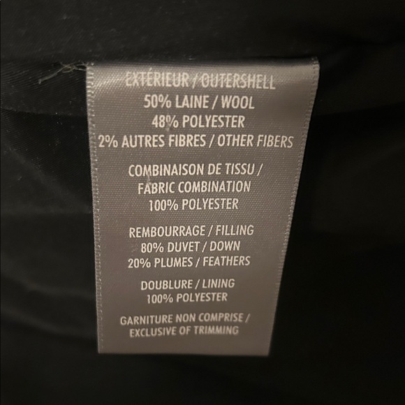 Soia & Kyo Wool & Down Charcoal Puffer Coat, size M - Picture 14 of 16